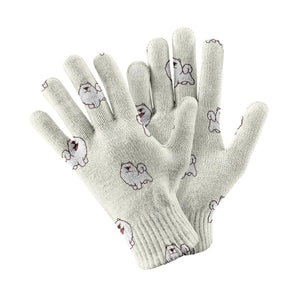 Smiling Samoyed Love Touch Screen Gloves-Accessories-Accessories, Dog Dad Gifts, Dog Mom Gifts, Gloves-13