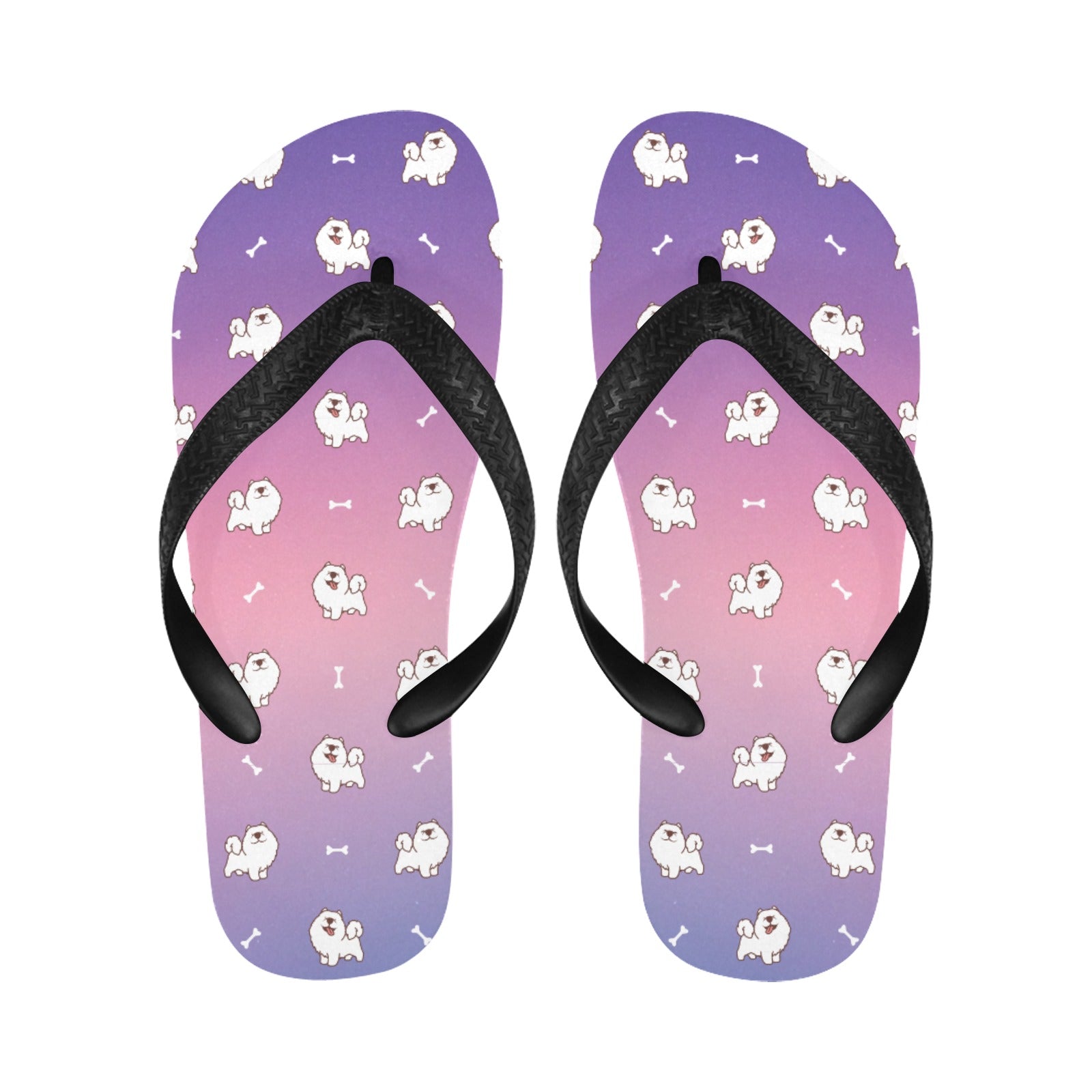 Smiling Samoyed Love Unisex Slippers 7 Gradients 7