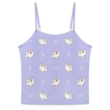 Load image into Gallery viewer, Smiling Samoyed Love Women's Cami and Shorts Pajama Set-5