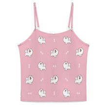 Load image into Gallery viewer, Smiling Samoyed Love Women's Cami and Shorts Pajama Set-9