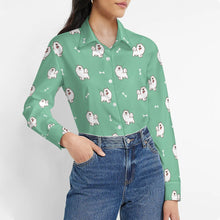 Load image into Gallery viewer, Smiling Samoyed Love Women&#39;s Shirt-13