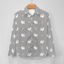 Load image into Gallery viewer, Smiling Samoyed Love Women&#39;s Shirt-23