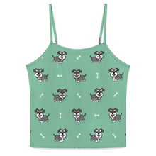 Load image into Gallery viewer, Smiling Schnauzer Delight Women's Cami and Shorts Pajama Set-5