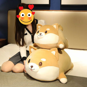 Smiling Shiba Inu Plush Soft Toy (Small to Large Size)-Soft Toy-Dogs, Home Decor, Shiba Inu, Stuffed Animal-4