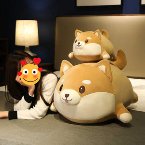 Smiling Shiba Inu Plush Soft Toy (Small to Large Size)-Soft Toy-Dogs, Home Decor, Shiba Inu, Stuffed Animal-9