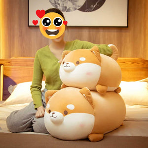 Smiling Shiba Inu Plush Soft Toy (Small to Large Size)-Soft Toy-Dogs, Home Decor, Shiba Inu, Stuffed Animal-1