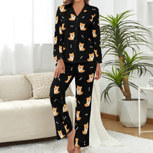 Load image into Gallery viewer, Smiling Shiba Love Pajamas Set for Women-33