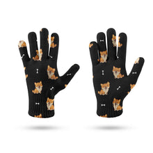 Load image into Gallery viewer, Smiling Shiba Love Touch Screen Gloves-Accessories-Accessories, Dog Dad Gifts, Dog Mom Gifts, Gloves, Shiba Inu-11