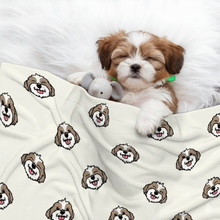 Load image into Gallery viewer, Smiling Shih Tzu Delight Blanket for Dog-Pet Furniture-Blanket for Dogs,Blankets,Home Decor,Shih Tzu-1
