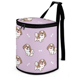 Smiling Shih Tzu Love Multipurpose Car Storage Bag - 4 Colors-Car Accessories-Bags, Car Accessories, Shih Tzu-ONE SIZE-Thistle-8