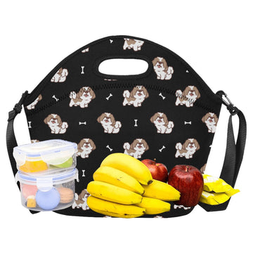 Smiling Shih Tzu Love Neoprene Lunch Bag 13 360x