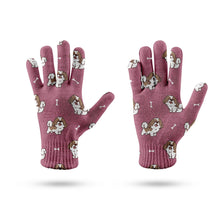 Load image into Gallery viewer, Smiling Shih Tzu Love Touch Screen Gloves-Accessories-Accessories, Dog Dad Gifts, Dog Mom Gifts, Gloves-10