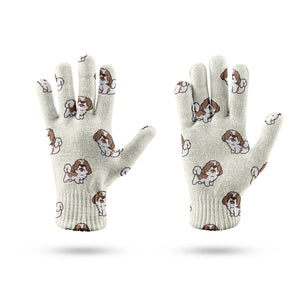 Smiling Shih Tzu Love Touch Screen Gloves-Accessories-Accessories, Dog Dad Gifts, Dog Mom Gifts, Gloves-12