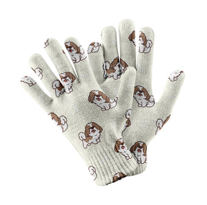 Smiling Shih Tzu Love Touch Screen Gloves-Accessories-Accessories, Dog Dad Gifts, Dog Mom Gifts, Gloves-13