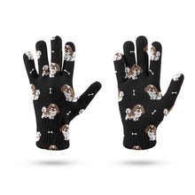 Load image into Gallery viewer, Smiling Shih Tzu Love Touch Screen Gloves-Accessories-Accessories, Dog Dad Gifts, Dog Mom Gifts, Gloves-4