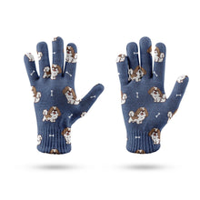 Load image into Gallery viewer, Smiling Shih Tzu Love Touch Screen Gloves-Accessories-Accessories, Dog Dad Gifts, Dog Mom Gifts, Gloves-6