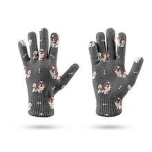 Load image into Gallery viewer, Smiling Shih Tzu Love Touch Screen Gloves-Accessories-Accessories, Dog Dad Gifts, Dog Mom Gifts, Gloves-8