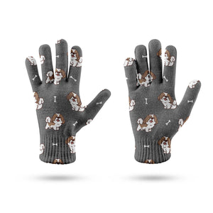 Smiling Shih Tzu Love Touch Screen Gloves-Accessories-Accessories, Dog Dad Gifts, Dog Mom Gifts, Gloves-8