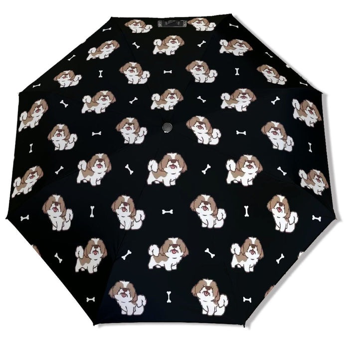Smiling Shih Tzu Love Umbrella-Daily Accessories-1