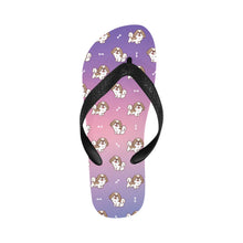 Load image into Gallery viewer, Smiling Shih Tzu Love Unisex Slippers - 9 Colors-Footwear-Accessories,Dog Dad Gifts,Dog Mom Gifts,Shih Tzu,Slippers-Dreamy Dusk-S-17