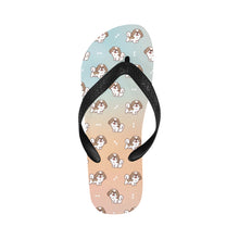 Load image into Gallery viewer, Smiling Shih Tzu Love Unisex Slippers - 9 Colors-Footwear-Accessories,Dog Dad Gifts,Dog Mom Gifts,Shih Tzu,Slippers-Pastel Sunrise-S-19