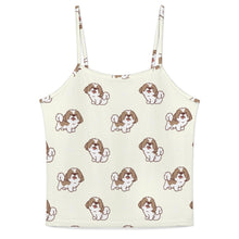 Load image into Gallery viewer, Smiling Shih Tzu Love Women's Cami and Shorts Pajama Set-1