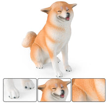 Load image into Gallery viewer, Smiling Tan and White Shiba Inu Dog Figurine-2