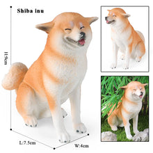 Load image into Gallery viewer, Smiling Tan and White Shiba Inu Dog Figurine-dog model 31-1