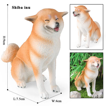 Smiling Tan And White Shiba Inu Dog Figurine Shiba Inu 360x