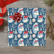 Load image into Gallery viewer, Snowfall Serenade Husky Christmas Gift Wrapping Paper - 2 Rolls-Christmas Ornament-Christmas,Siberian Husky,Wrapping Paper-1