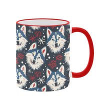 Load image into Gallery viewer, Snowfall Splendor Husky Christmas Coffee Mug-4
