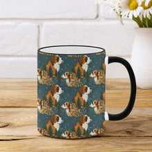 Load image into Gallery viewer, Snowflakes and Saint Bernard's Christmas Symphony Coffee Mug-2