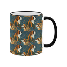 Load image into Gallery viewer, Snowflakes and Saint Bernard's Christmas Symphony Coffee Mug-4
