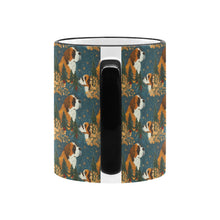 Load image into Gallery viewer, Snowflakes and Saint Bernard's Christmas Symphony Coffee Mug-6