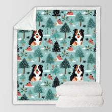 Load image into Gallery viewer, Snowflakes and Smiles Australian Shepherd Christmas Blanket-Blanket-Australian Shepherd, Blankets, Christmas, Dog Dad Gifts, Dog Mom Gifts, Home Decor-10