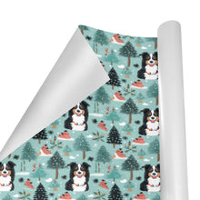 Load image into Gallery viewer, Snowflakes and Smiles Australian Shepherd Christmas Gift Wrapping Paper - 2 Rolls-Christmas Ornament-Australian Shepherd,Christmas,Wrapping Paper-3