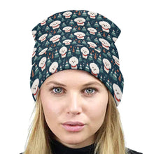 Load image into Gallery viewer, Snowflakes and Snuggles Bichon Frise Warm Christmas Beanie-Accessories-Accessories, Bichon Frise, Christmas, Dog Mom Gifts, Hats-ONE SIZE-2