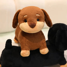 Load image into Gallery viewer, Snuggly Chocolate Dachshund Stuffed Animal Plush Toy-13