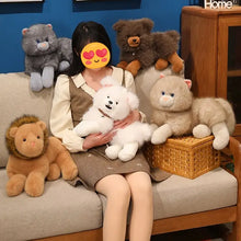 Load image into Gallery viewer, So Cute White Japanese Spitz Plushie – Fluffy Sitting Puppy Design-1