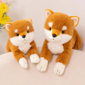 Soft Furry Orange and Black Shiba Inus Love Plush Toys-Stuffed Animals-Shiba Inu, Stuffed Animal-11