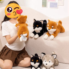 Load image into Gallery viewer, Soft Furry Orange and Black Shiba Inus Love Plush Toys-Stuffed Animals-Shiba Inu, Stuffed Animal-2