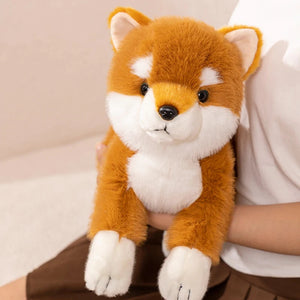 Soft Furry Orange and Black Shiba Inus Love Plush Toys-Stuffed Animals-Shiba Inu, Stuffed Animal-5