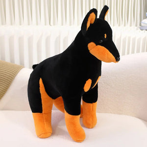 Softest Sitting Doberman Stuffed Animal Plush Toys-Doberman, Stuffed Animal-12
