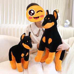 Softest Sitting Doberman Stuffed Animal Plush Toys-Doberman, Stuffed Animal-17