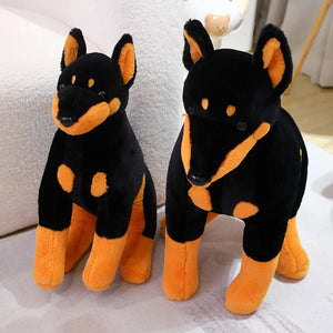 Softest Sitting Doberman Stuffed Animal Plush Toys-Doberman, Stuffed Animal-3