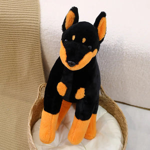 Softest Sitting Doberman Stuffed Animal Plush Toys-Doberman, Stuffed Animal-5
