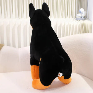 Softest Sitting Doberman Stuffed Animal Plush Toys-Doberman, Stuffed Animal-9