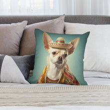 Load image into Gallery viewer, Sombrero Serenade Cream Chihuahua Plush Pillow Case-Chihuahua, Dog Dad Gifts, Dog Mom Gifts, Home Decor, Pillows-4