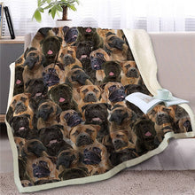 Load image into Gallery viewer, Some of the Doggos I Love Warm Blankets - Series 1-Home Decor-Blankets, Dogs, Home Decor-Bullmastiff - Adult-Large-2