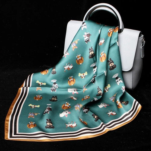 Some of the Dogs I Love Silk Scarf - French Bulldog, Beagle, Husky & SchnauzerAccessories